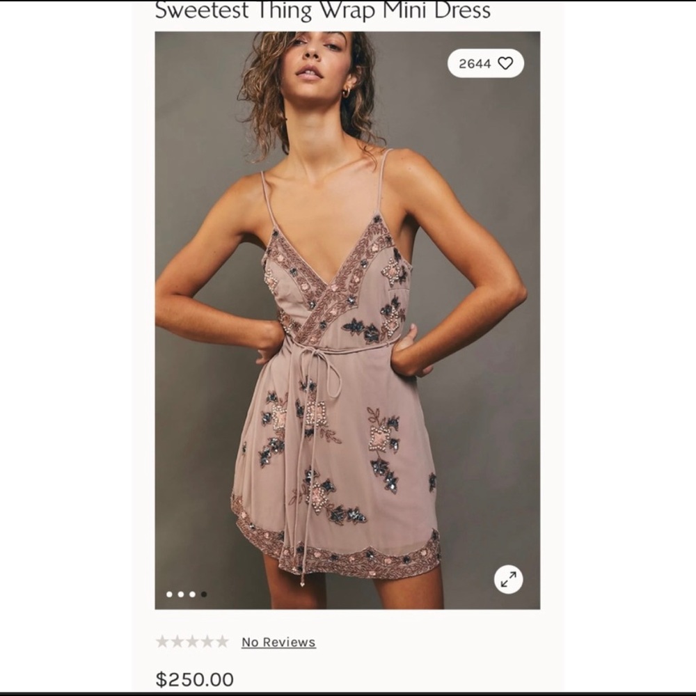 Free People Sweetest Thing Wrap Mini Dress